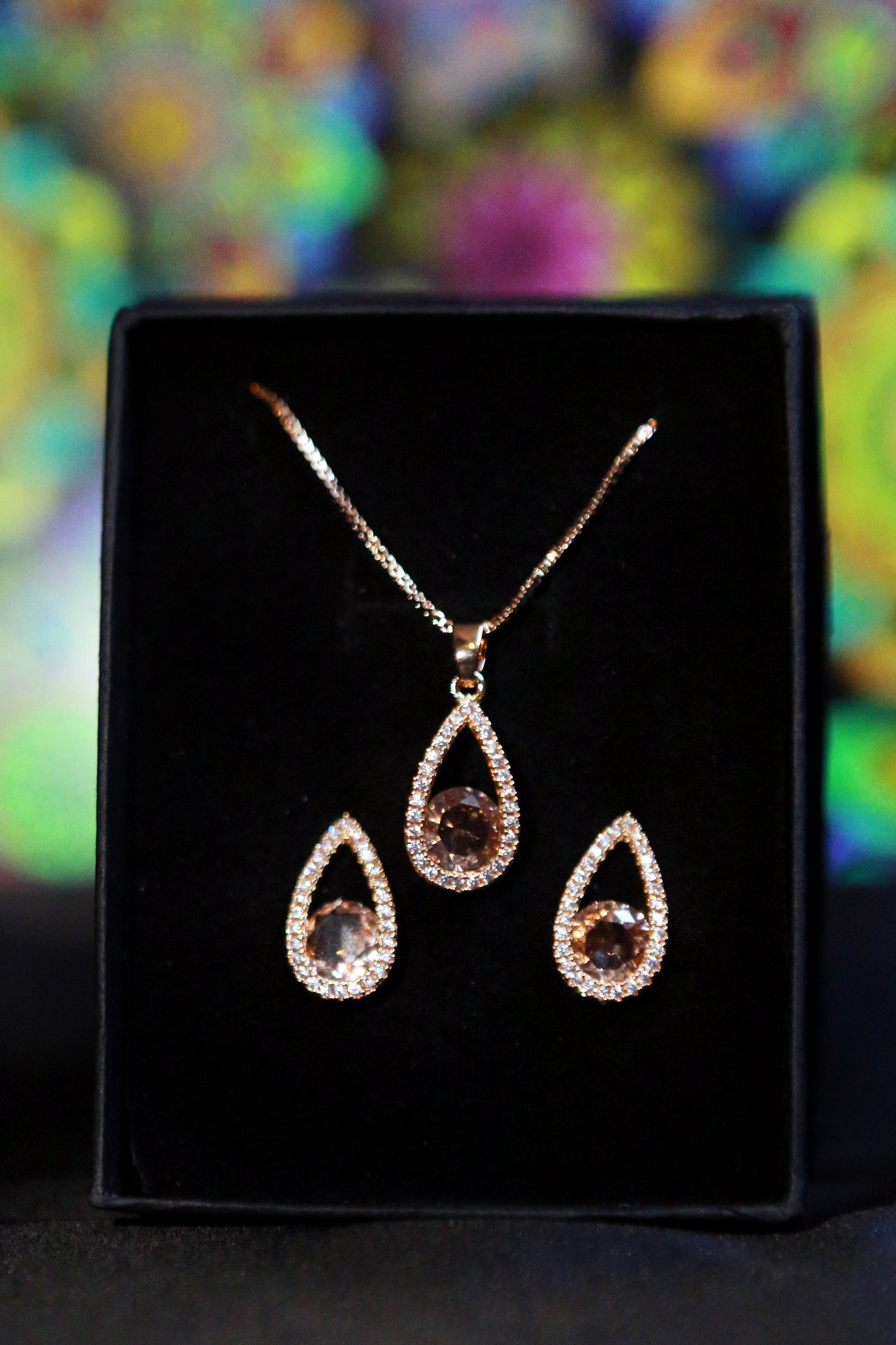 The Morganite Dewdrop Set