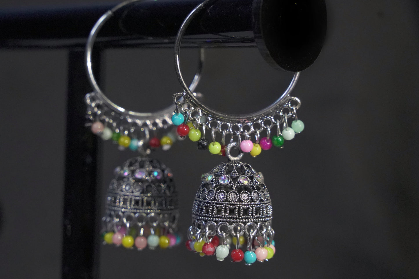 The Silver Gajra Jhumka