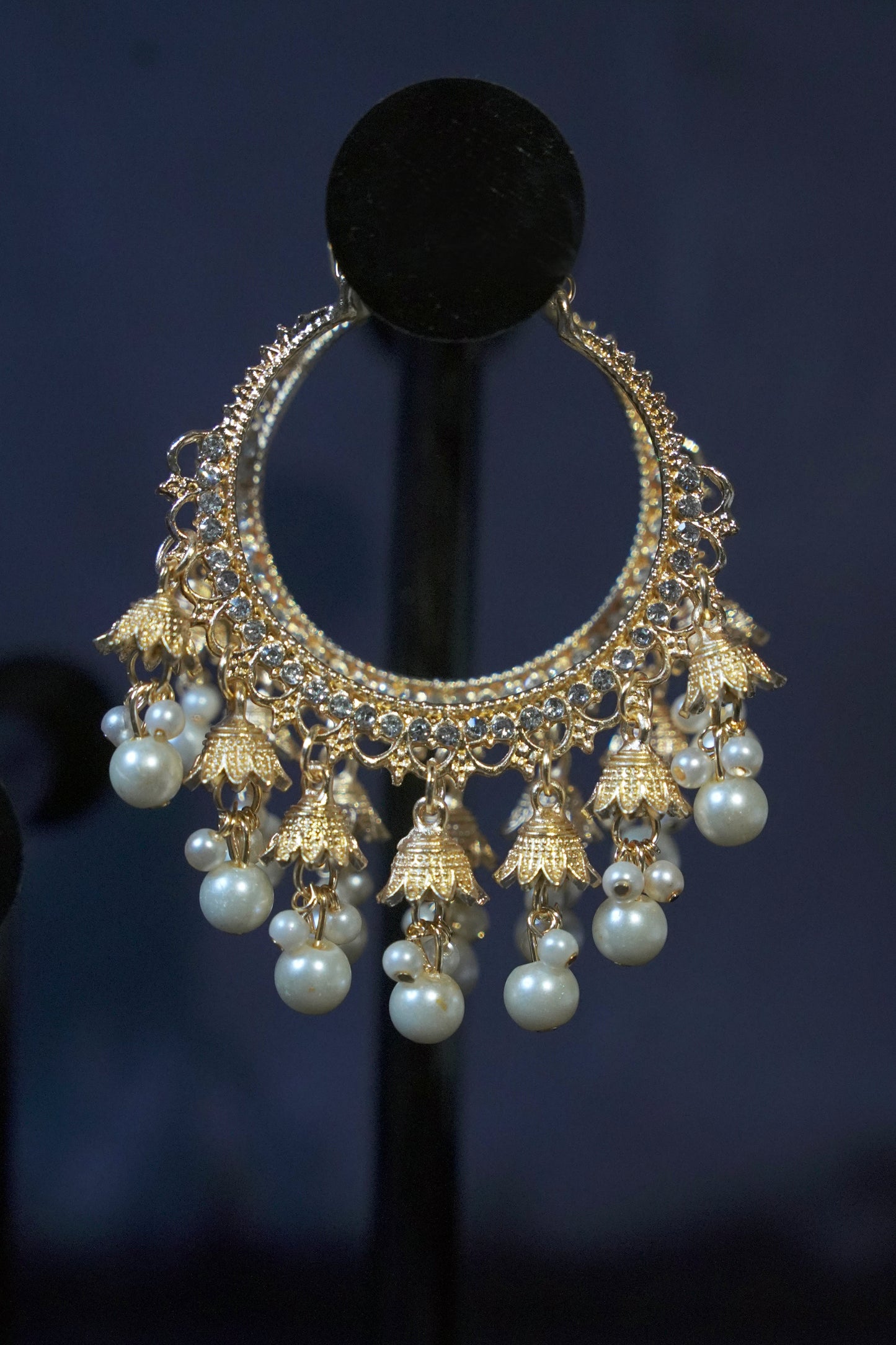 Pearl Drop Chandbali Earrings