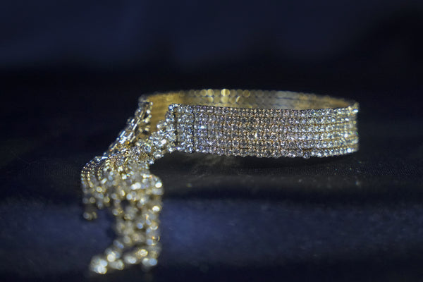 The Cascade Crystal Bangel(Pair)