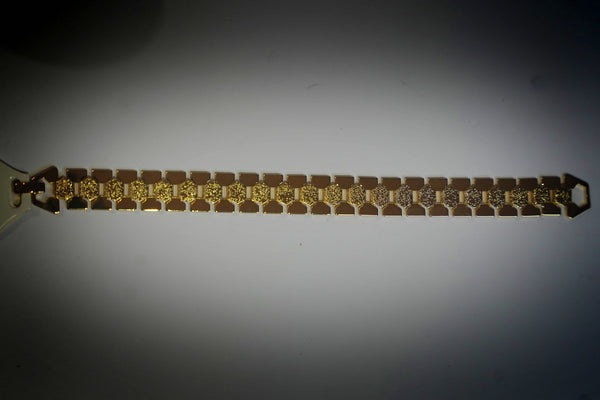The Gilded Hexagon Link Bracelet